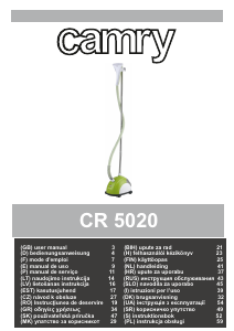 Priručnik Camry CR 5020 Parnik za odjeću