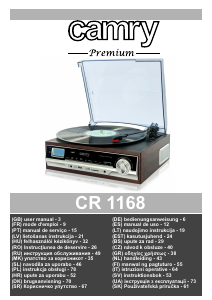 Manuale Camry CR 1168 Giradischi