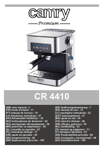 Instrukcja Camry CR 4410 Ekspres do espresso