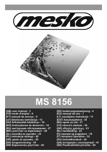 Vadovas Mesko MS 8156 Svarstyklės