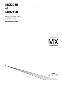 Mode d’emploi Myryad MXI2150 Amplificateur