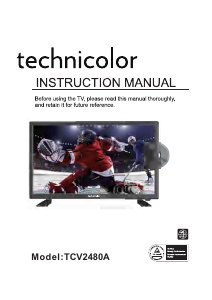 Manual Technicolor TCV2480A LED Television