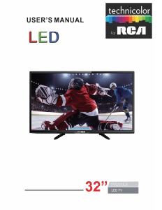 Handleiding Technicolor TR3201A-B LED televisie