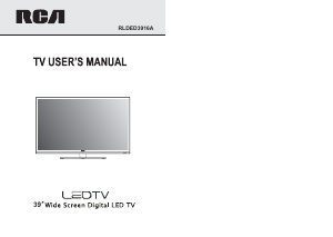 Handleiding RCA RLDED3916A LED televisie