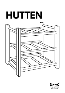 Bedienungsanleitung IKEA HUTTEN Weinregal