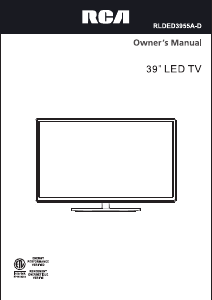 Manual RCA RLDED3955A-D LED Television