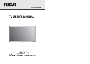 Manual RCA RLDED4691A LED Television