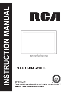 Handleiding RCA RLED1530B-WHITE LED televisie