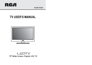 Handleiding RCA RLED1930A LED televisie