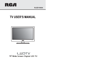 Manual RCA RLED1960A LED Television