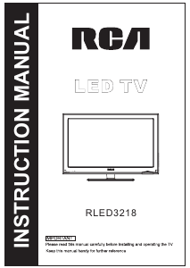 Manual RCA RLED3218 LED Television