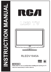 Manual RCA RLEDV1945A LED Television