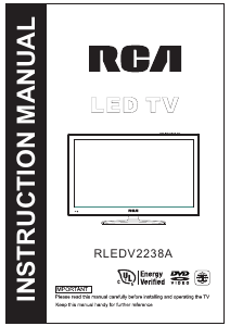 Manual RCA RLEDV2238A LED Television