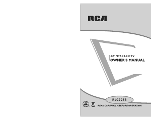 Manual RCA RLC2253 LCD Television