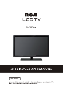 Manual RCA RLC3956A LCD Television
