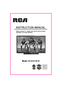 Manual RCA RLD3273A-B LCD Television