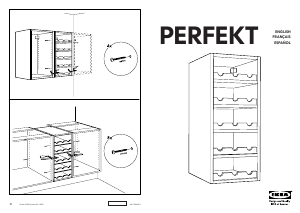 Manual IKEA PERFEKT LILJE Garrafeira do vinho