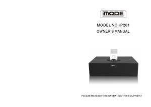 Manual iMode IP201 Speaker Dock