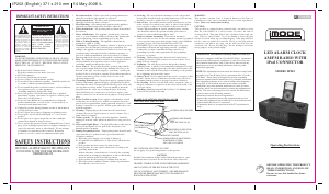 Handleiding iMode IP202 Wekkerradio