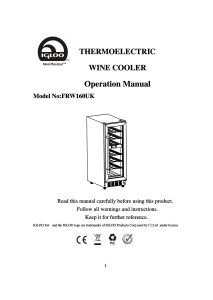 Manual Igloo FRW160UK Wine Cabinet