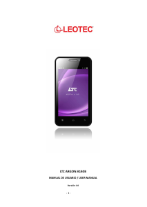 Manual Leotec LESPH4001B Argon A140B Mobile Phone