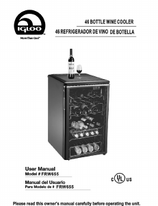 Handleiding Igloo FRW655 Wijnklimaatkast