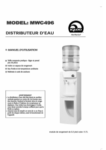 Manual Igloo MWC496 Water Dispenser