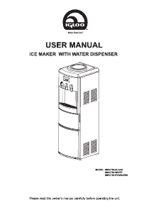 Manual Igloo MWC750-BLACK Water Dispenser