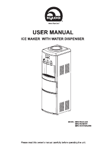 Bruksanvisning Igloo MWC750-BLACK Vattendispenser