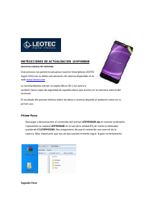 Manual de uso Leotec LESPH5004B Argon S150B Teléfono móvil
