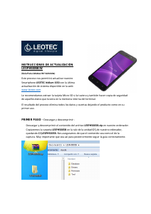 Manual de uso Leotec LESPH5005B Iridium I150 Teléfono móvil