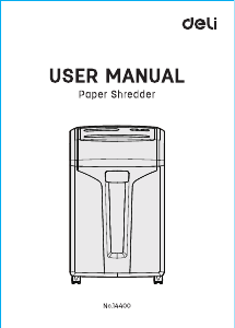 Manual Deli E14400 Paper Shredder