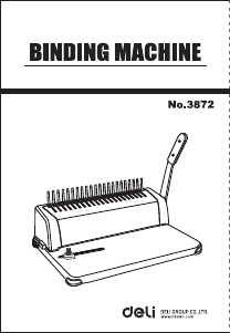 Manual Deli E3872 Binding Machine