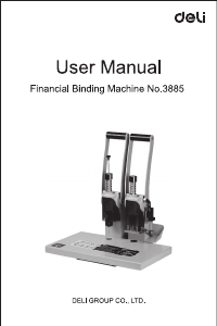 Manual Deli E3885 Binding Machine