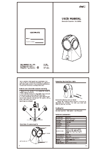 Handleiding Deli E14884 Barcode scanner