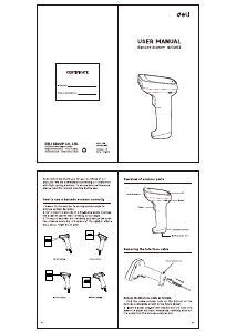 Manual Deli E14953 Barcode Scanner