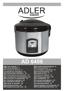 Manual Adler AD 6406 Rice Cooker