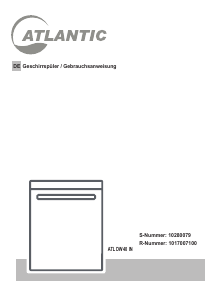 Bedienungsanleitung Atlantic ATL DW40 IN Geschirrspüler