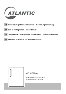 Handleiding Atlantic ATLRF88A Koelkast