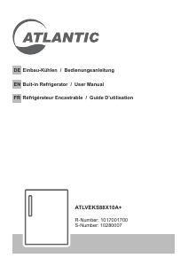 Handleiding Atlantic ATLVEKS88X10A Koelkast