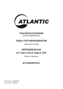 Bedienungsanleitung Atlantic ATLKS84W10A+ Kühlschrank