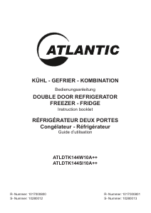 Handleiding Atlantic ATLDTK144SI10A++ Koel-vries combinatie