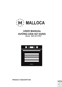 Hướng dẫn sử dụng Malloca MOV-65 PYRO Lò nướng