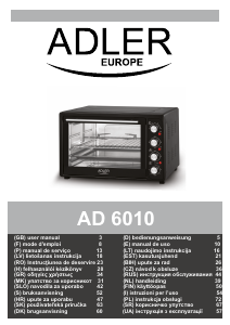 Bruksanvisning Adler AD 6010 Ugn