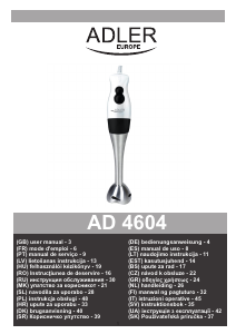 Handleiding Adler AD 4604 Staafmixer