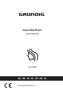 Manual Grundig HD 8080 Hair Dryer