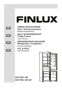 Handleiding Finlux KG178A+ AK UK Koel-vries combinatie