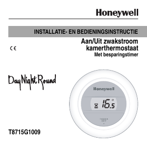 Handleiding Honeywell Day Night Round Timer Thermostaat