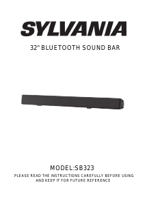 Manual Sylvania SB323 Speaker