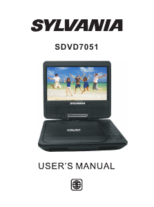 Manual Sylvania SDVD7051 DVD Player